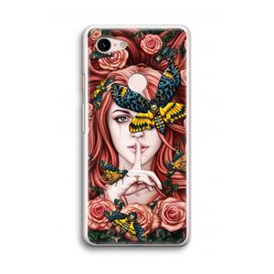 CaseCompany Lady Moth: Google Pixel 3 Transparant Hoesje