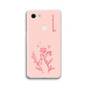 CaseCompany Giving Flowers: Google Pixel 3 XL Transparant Hoesje