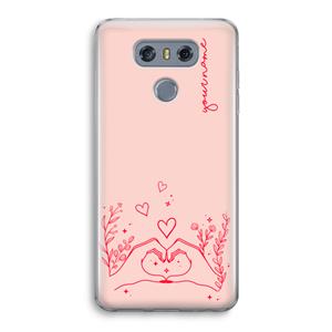 CaseCompany Love is in the air: LG G6 Transparant Hoesje