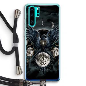 CaseCompany Sinister Wings: Huawei P30 Pro Transparant Hoesje met koord