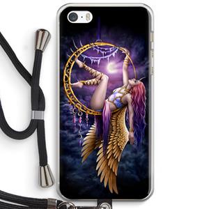CaseCompany Aerial Angel: iPhone 5 / 5S / SE Transparant Hoesje met koord