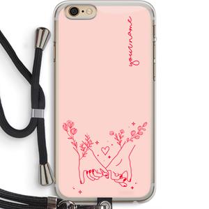 CaseCompany Best Friends: iPhone 6 PLUS / 6S PLUS Transparant Hoesje met koord