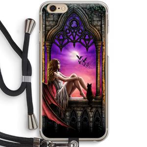 CaseCompany Kinderen van de nacht: iPhone 6 / 6S Transparant Hoesje met koord