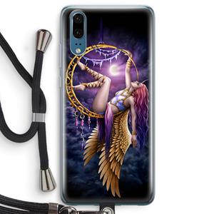 CaseCompany Aerial Angel: Huawei P20 Transparant Hoesje met koord