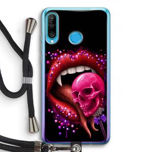 CaseCompany Dodelijk zoet: Huawei P30 Lite Transparant Hoesje met koord