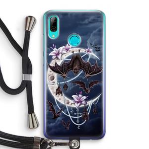 CaseCompany Vleermuizen Maan: Huawei P Smart (2019) Transparant Hoesje met koord