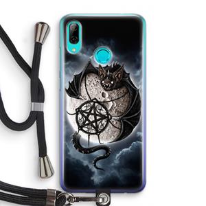 CaseCompany Volle maan: Huawei P Smart (2019) Transparant Hoesje met koord