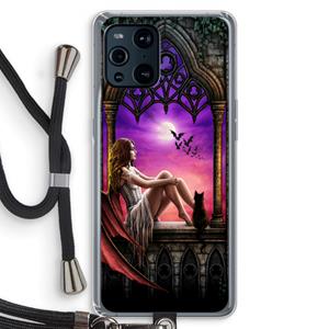 CaseCompany Kinderen van de nacht: Oppo Find X3 Pro Transparant Hoesje met koord