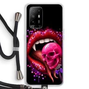 CaseCompany Dodelijk zoet: Oppo A94 5G Transparant Hoesje met koord