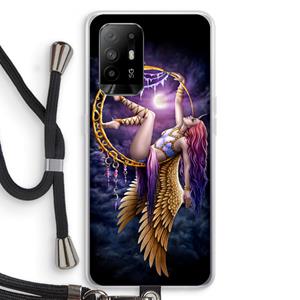 CaseCompany Aerial Angel: Oppo A95 5G Transparant Hoesje met koord
