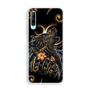 CaseCompany Huilende Wolf: Huawei P Smart Pro Transparant Hoesje