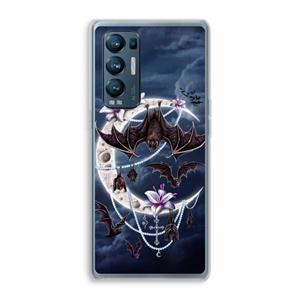 CaseCompany Vleermuizen Maan: Oppo Find X3 Neo Transparant Hoesje