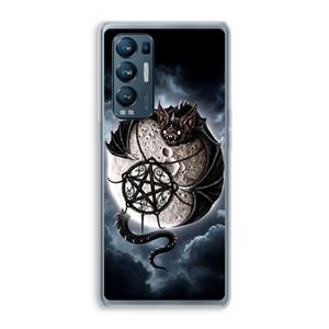 CaseCompany Volle maan: Oppo Find X3 Neo Transparant Hoesje
