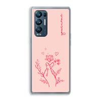 CaseCompany Giving Flowers: Oppo Find X3 Neo Transparant Hoesje