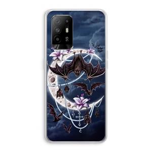 CaseCompany Vleermuizen Maan: Oppo A95 5G Transparant Hoesje