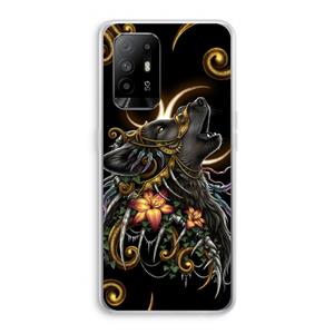 CaseCompany Huilende Wolf: Oppo A95 5G Transparant Hoesje