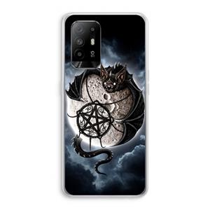 CaseCompany Volle maan: Oppo A94 5G Transparant Hoesje