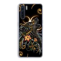 CaseCompany Huilende Wolf: Oppo A91 Transparant Hoesje