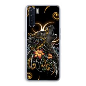 CaseCompany Huilende Wolf: Oppo A91 Transparant Hoesje