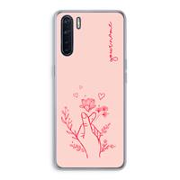 CaseCompany Giving Flowers: Oppo A91 Transparant Hoesje