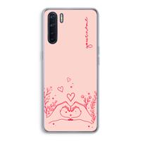 CaseCompany Love is in the air: Oppo A91 Transparant Hoesje