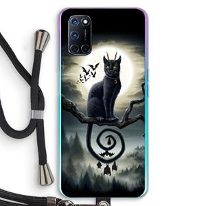 CaseCompany Moonlight Companions: Oppo A92 Transparant Hoesje met koord