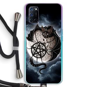 CaseCompany Volle maan: Oppo A92 Transparant Hoesje met koord