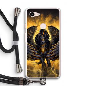 CaseCompany Pegasus: Pixel 3 XL Transparant Hoesje met koord