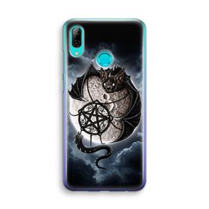 CaseCompany Volle maan: Huawei P Smart (2019) Transparant Hoesje