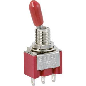 TRU COMPONENTS Wipschakelaar 125 V/AC 6 A 1x aan/aan Continu 1 stuk(s)