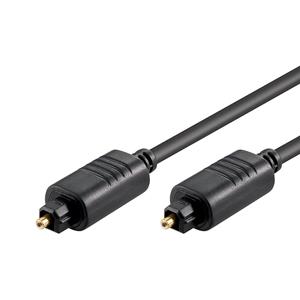 Goobay Toslink M/Toslink M - 2.2mm - Faseroptisches kabel - Glasfaserkabel - Faseroptisches kabel - M/M - 0.5m - 2.2mm - Schwarz