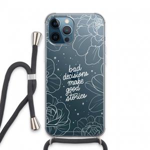 CaseCompany Good stories: iPhone 13 Pro Max Transparant Hoesje met koord