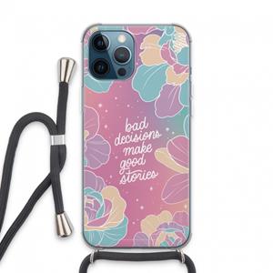 CaseCompany Good stories: iPhone 13 Pro Max Transparant Hoesje met koord