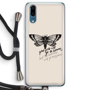 CaseCompany Good or bad: Huawei P20 Transparant Hoesje met koord