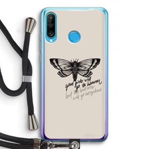 CaseCompany Good or bad: Huawei P30 Lite Transparant Hoesje met koord