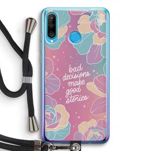 CaseCompany Good stories: Huawei P30 Lite Transparant Hoesje met koord