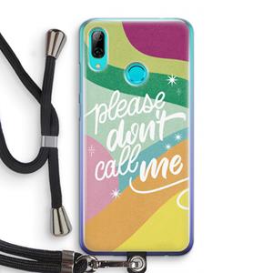 CaseCompany Don't call: Huawei P Smart (2019) Transparant Hoesje met koord