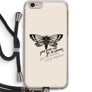 CaseCompany Good or bad: iPhone 6 PLUS / 6S PLUS Transparant Hoesje met koord