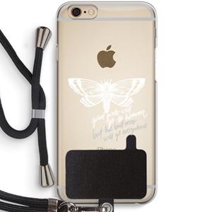 CaseCompany Good or bad: iPhone 6 / 6S Transparant Hoesje met koord