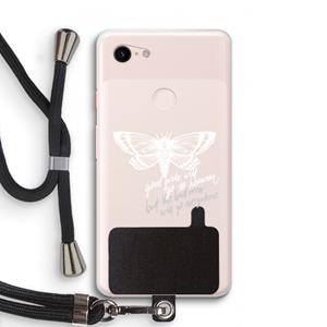 CaseCompany Good or bad: Pixel 3 XL Transparant Hoesje met koord