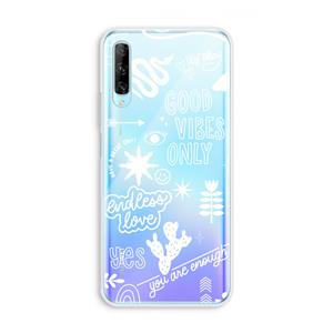 CaseCompany Good vibes: Huawei P Smart Pro Transparant Hoesje