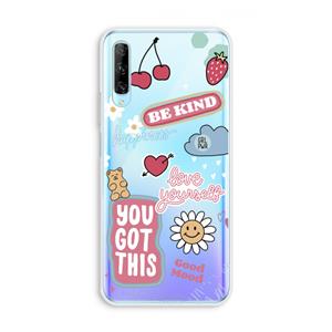 CaseCompany Positivity: Huawei P Smart Pro Transparant Hoesje