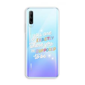 CaseCompany Right Place: Huawei P Smart Pro Transparant Hoesje