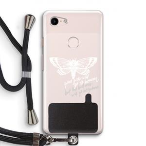 CaseCompany Good or bad: Pixel 3 Transparant Hoesje met koord