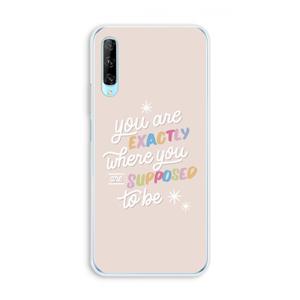CaseCompany Right Place: Huawei P Smart Pro Transparant Hoesje