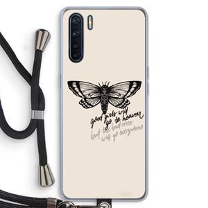 CaseCompany Good or bad: Oppo A91 Transparant Hoesje met koord