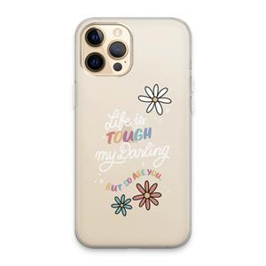 CaseCompany Tough Life: iPhone 13 Pro Max Transparant Hoesje