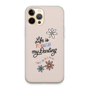 CaseCompany Tough Life: iPhone 13 Pro Max Transparant Hoesje