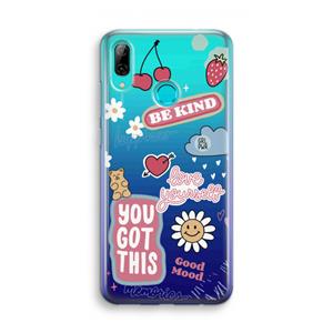 CaseCompany Positivity: Huawei P Smart (2019) Transparant Hoesje