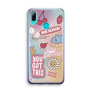 CaseCompany Positivity: Huawei P Smart (2019) Transparant Hoesje